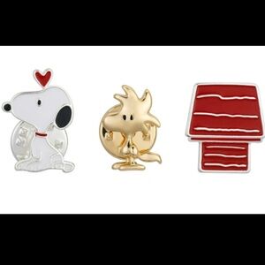 Snoopy and Woodstock Friends Forever pins! Set of 3, new in box! Fine Silver!